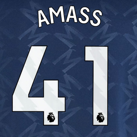 2024 2025 MANCHESTER UNITED AMASS 41 AWAY WHITE PLAYER SIZE NAMESET