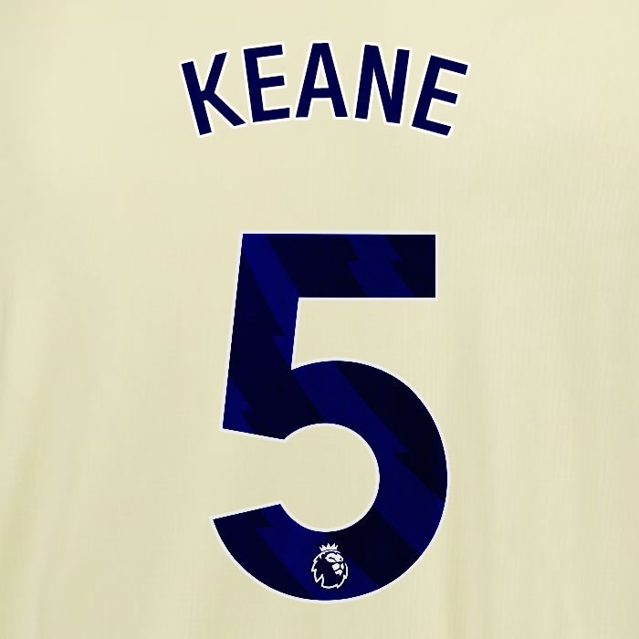 2025 2026 EVERTON KEANE 5 OFFICIAL BLUE AWAY PLAYER SIZE NAMESET