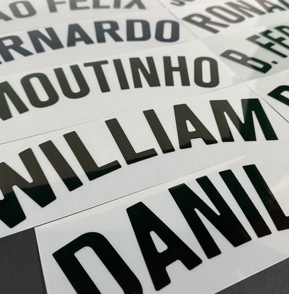 2020 2021 OFFICIAL SPORTING ID PORTUGAL AWAY BLACK PLAYER SIZE NAME BLOCKS 55MM