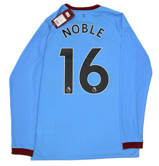 BNWT 2020 2021 UMBRO WEST HAM AWAY SHIRT LONG SLEEVE NOBLE 16