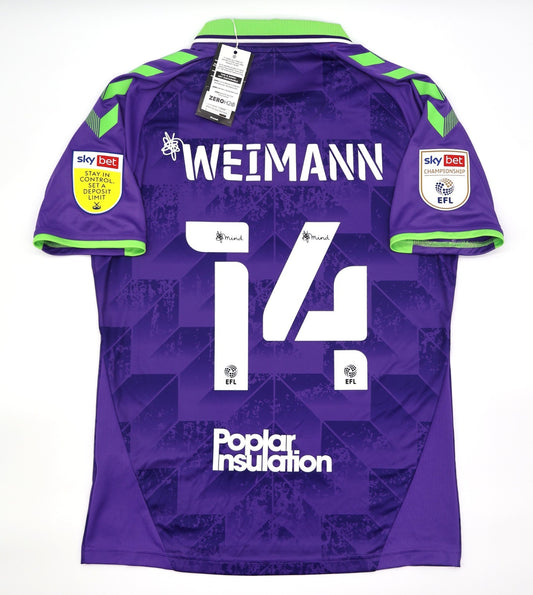 BNWT 2020 2021 HUMMEL BRISTOL CITY AWAY SHIRT WEIMANN 14 + PATCHES MEN'S MEDIUM