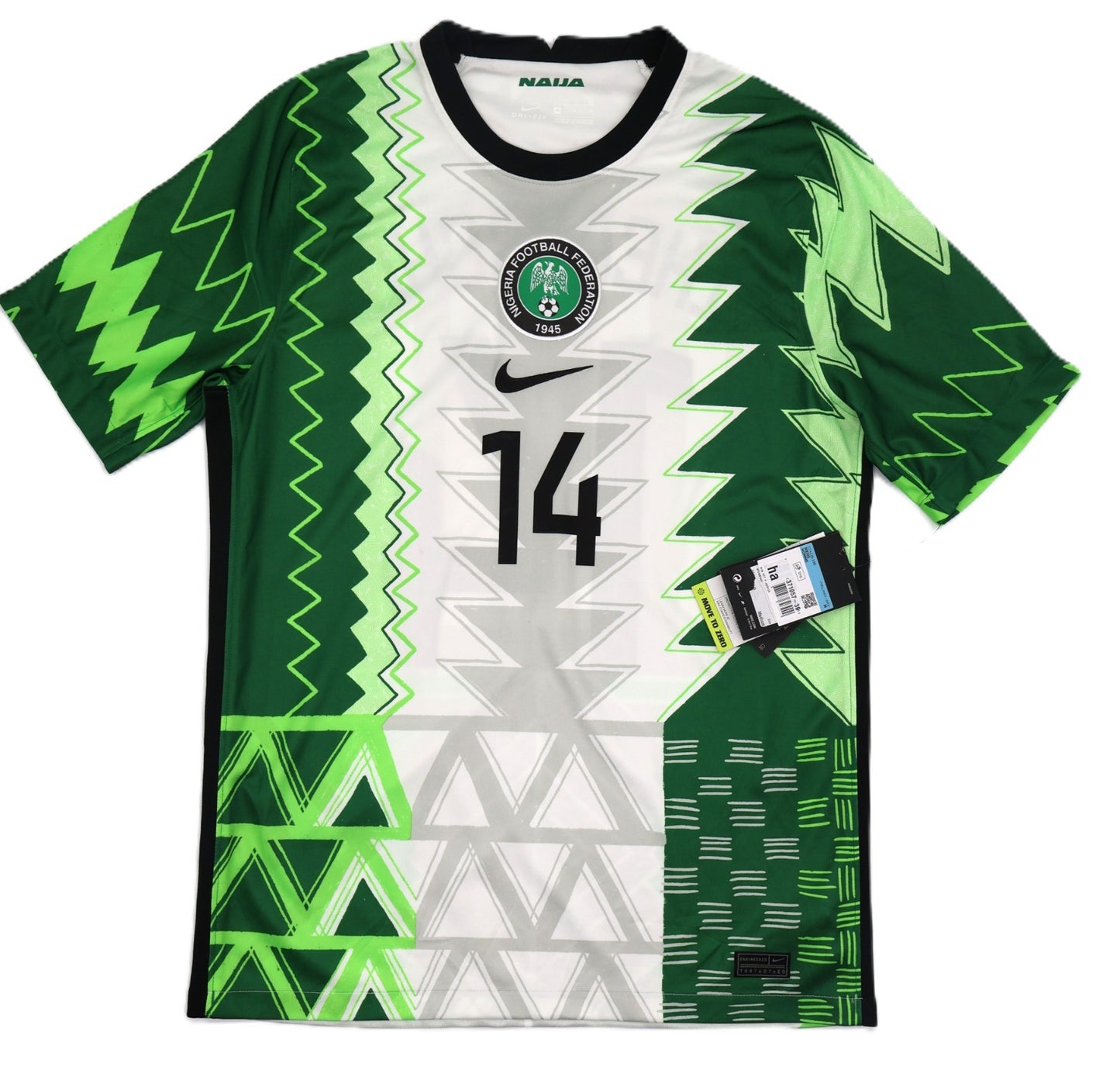 BNWT 2020 2021 PUMA NIGERIA HOME SHIRT IHEANACHO 14 MENS MEDIUM