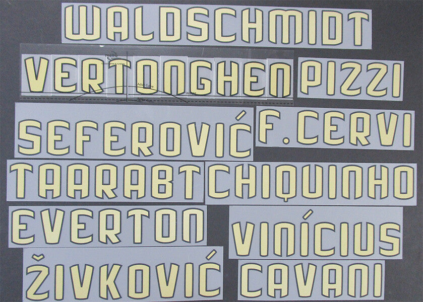 BENFICA 2020 2021 OFFICIAL HOME PLAYER SIZE SHIRT NAME BLOCKS