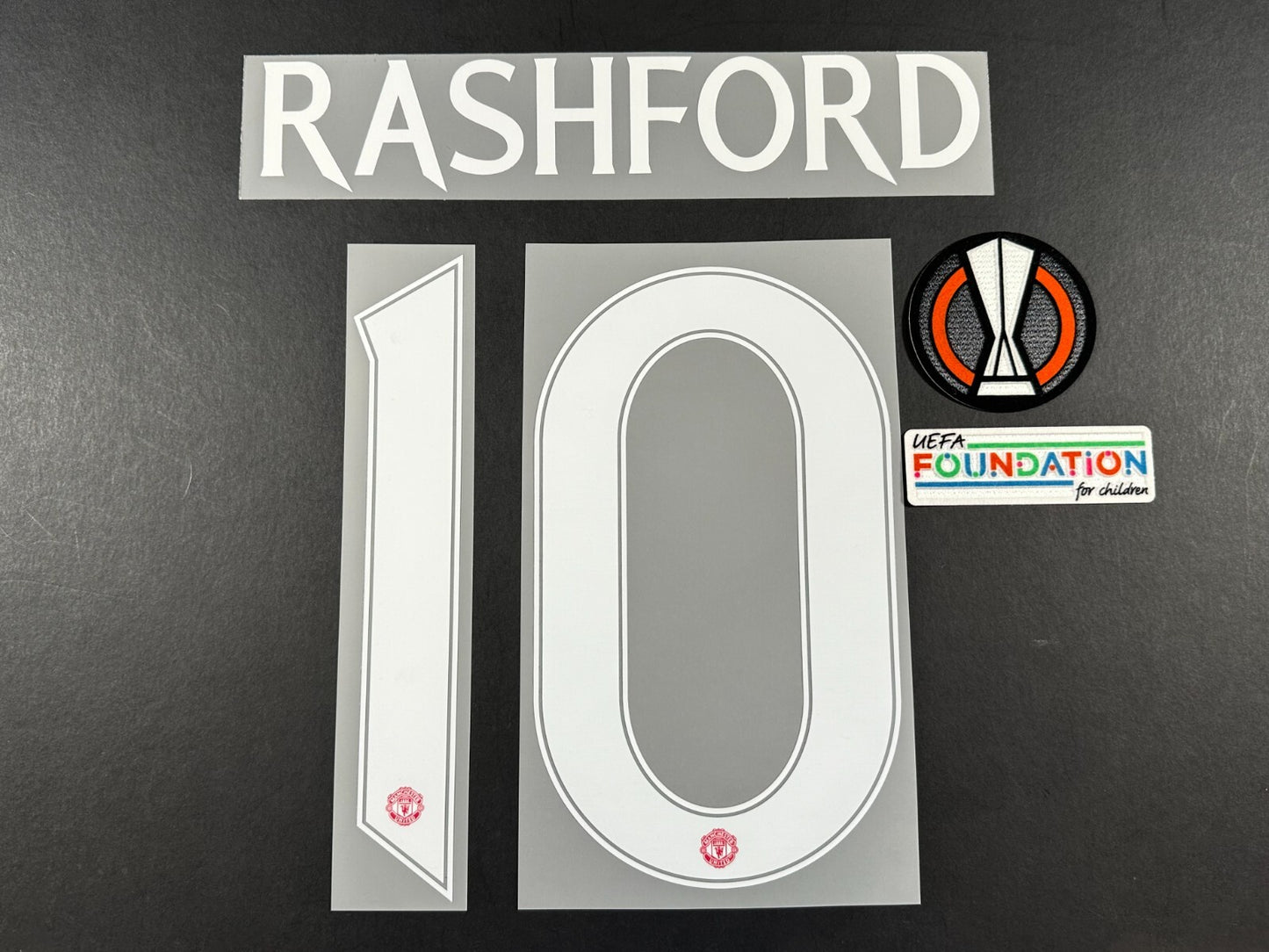 2024 2025 OFFICIAL MAN UNITED RASHFORD 10 EUROPA CUP PLAYER SIZE SET