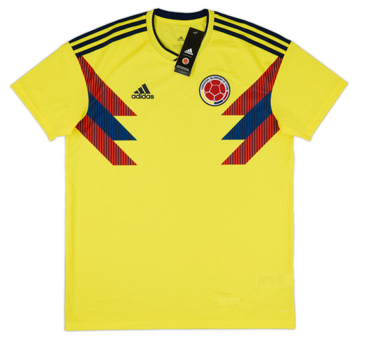 BRAND NEW ADIDAS COLOMBIA HOME 2018 WORLD CUP SHIRT KIDS - BOYS 9-10 YEARS