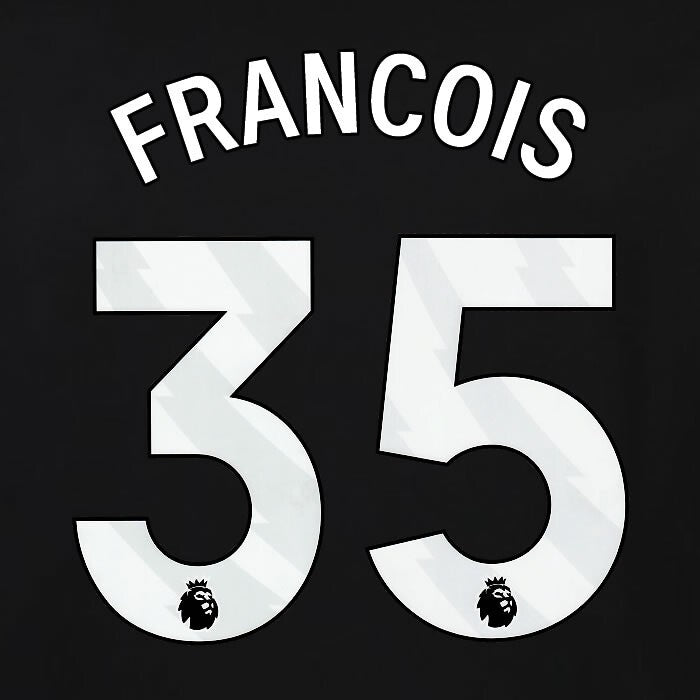 2023 2024 OFFICIAL FULHAM AVERY DENNISON FRANCOIS 35 3RD PLAYER SIZE NAMESET
