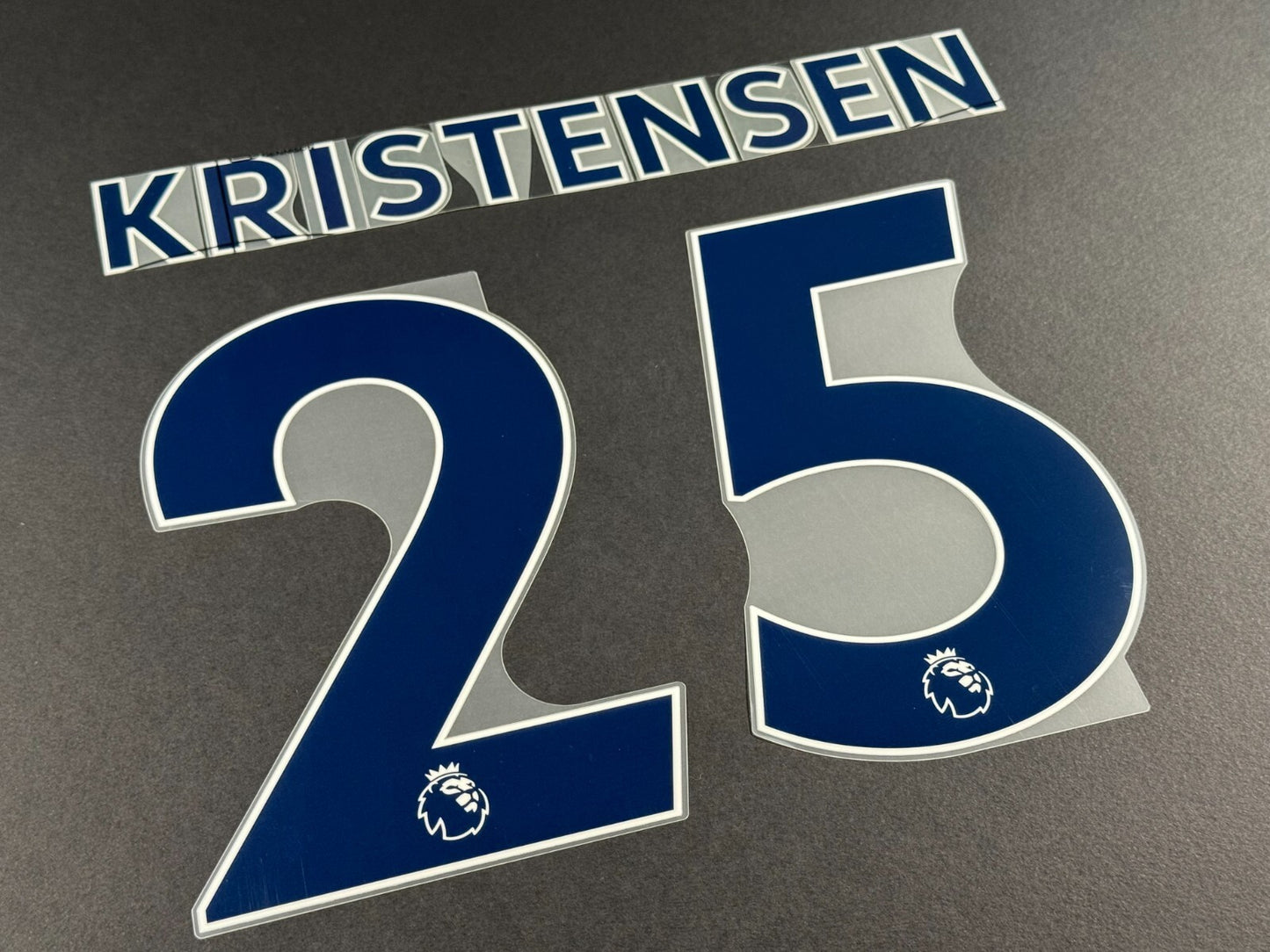 LEEDS UNITED 2022 2023 KRISTENSEN 25 OFFICIAL AVERY BLUE PLAYER SIZE NAME SET