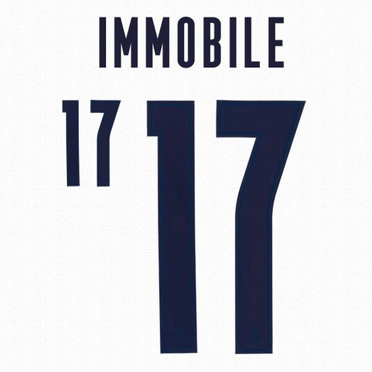 ITALY 2020 2021 OFFICIAL IMMOBILE 17 AWAY PLAYER SIZE NAMESET