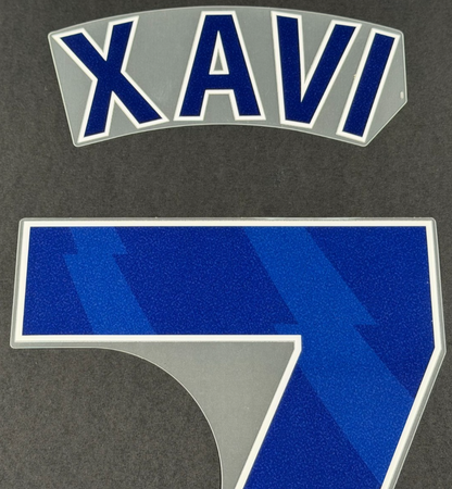 2025 2026 TOTTENHAM XAVI 7 AVERY DENNISON HOME PLAYER SIZE NAME SET 250MM