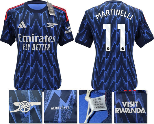 BNWT 2025/2026 ARSENAL F.C. ADIDAS AWAY SHIRT MARTINELLI 11