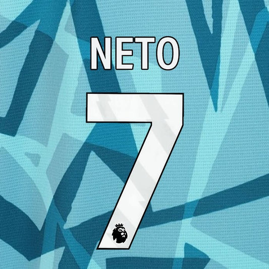 2023 2024 WOLVES 3RD NETO 7 OFFICIAL WHITE PLAYER SIZE NAMESET