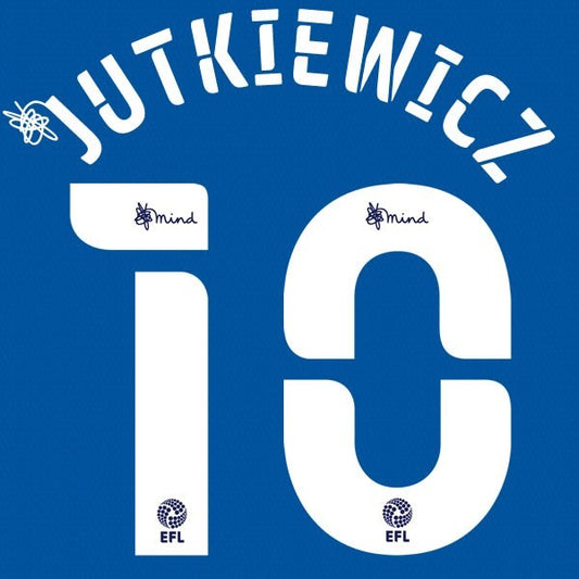 BIRMINGHAM 2020 2021 OFFICIAL JUTKIEWICZ 10 HOME PLAYER SIZE NAME SET