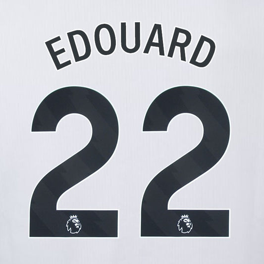 2023 2024 OFFICIAL CRYSTAL PALACE EDOUARD 22 BLACK AWAY PLAYER SIZE NAMESET