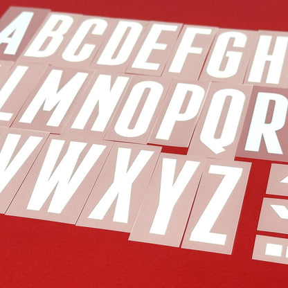 2020 2021 OFFICIAL STILSCREEN AUSTRIA HOME WHITE PLAYER SIZE LETTERS 55MM