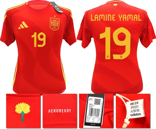 BNWT 2024 2025 SPAIN ADIDAS HOME SHIRT LAMINE YAMAL 19 MEN'S