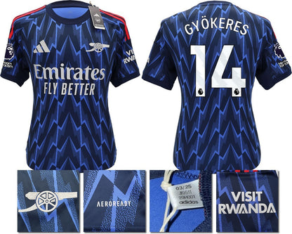 BNWT 2025/2026 ARSENAL F.C. ADIDAS AWAY SHIRT GYOKERES 14