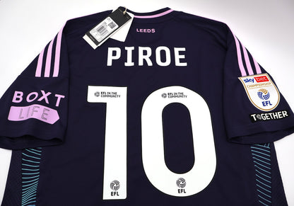 BNWT ADIDAS 2024 2025 LEEDS UNITED THIRD PIROE 10 + PATCHES SHIRT MENS MEDIUM