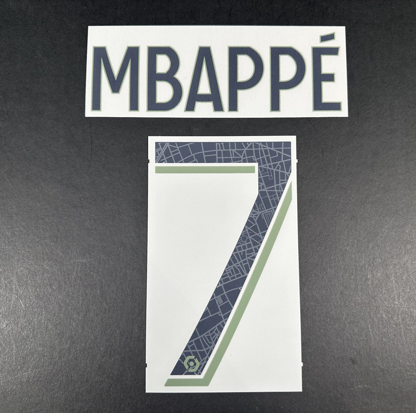 2023 2024 PSG MBAPPE 7 OFFICIAL MONBLASON 4TH PLAYER SIZE NAME SET
