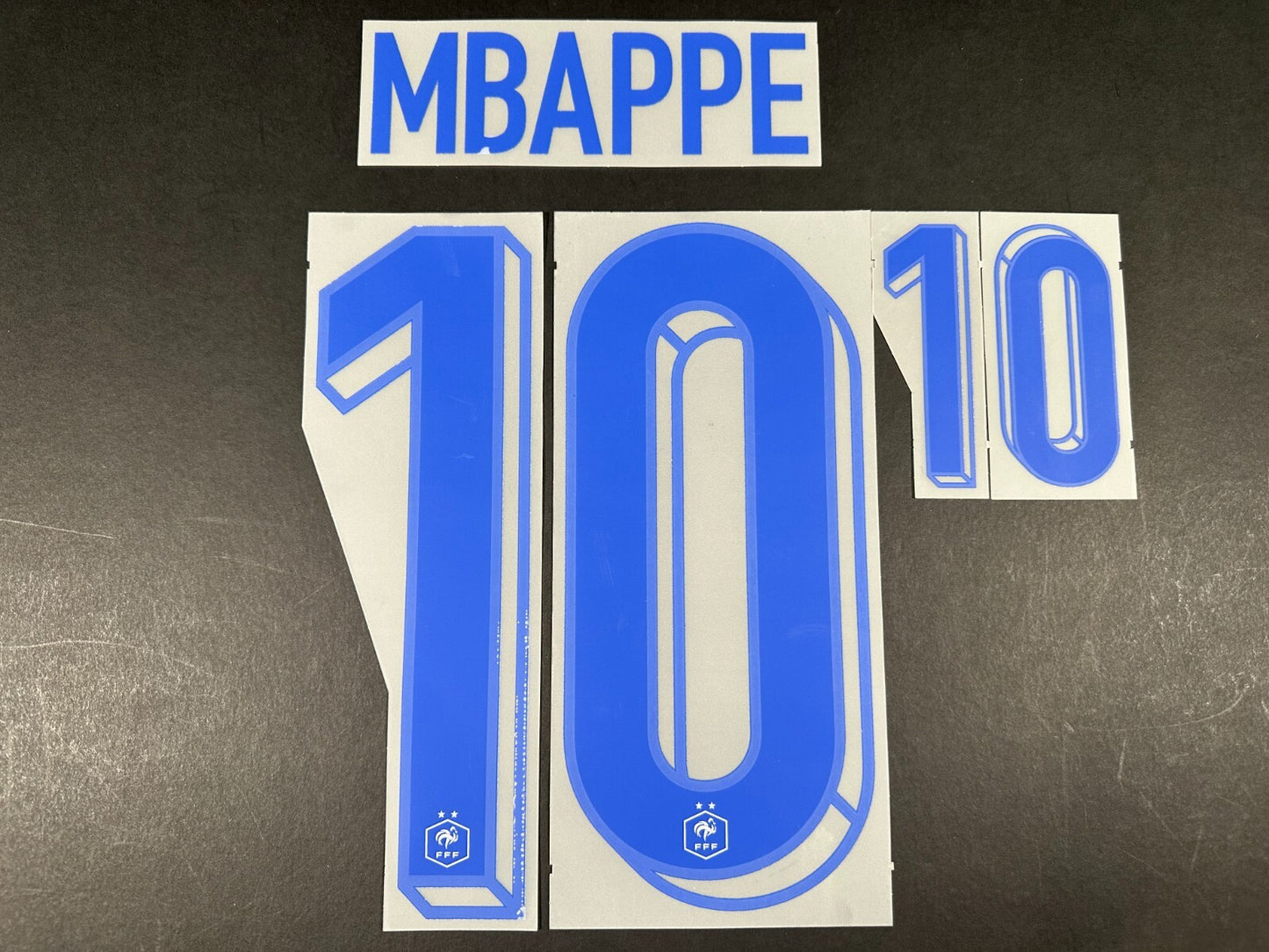 FRANCE 2022 2023 OFFICIAL MONBLASON MBAPPE 10 AWAY PLAYER SIZE NAMESET