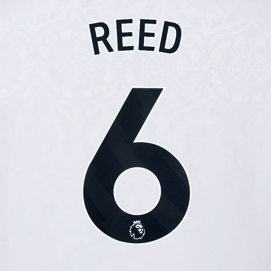 2025 2026 OFFICIAL FULHAM REED 6 BLACK HOME PLAYER SIZE NAMESET