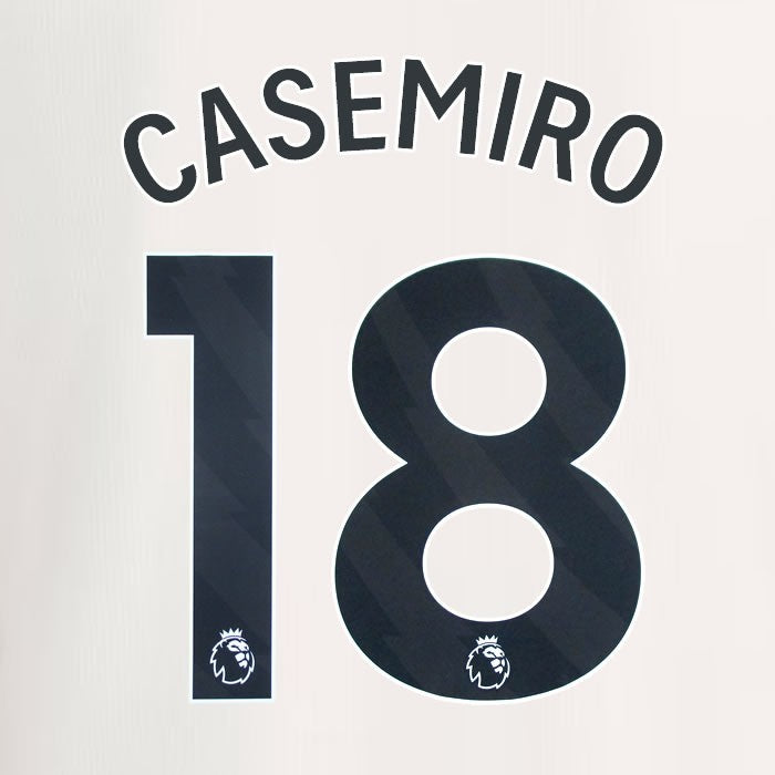 2023 2024 MANCHESTER UNITED CASEMIRO 18 3rd BLACK PLAYER SIZE NAMESET