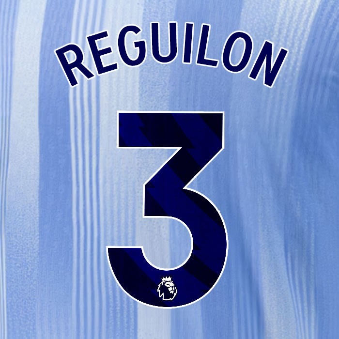 2024 2025 TOTTENHAM REGUILON 3 BLUE AWAY PLAYER SIZE NAME SET