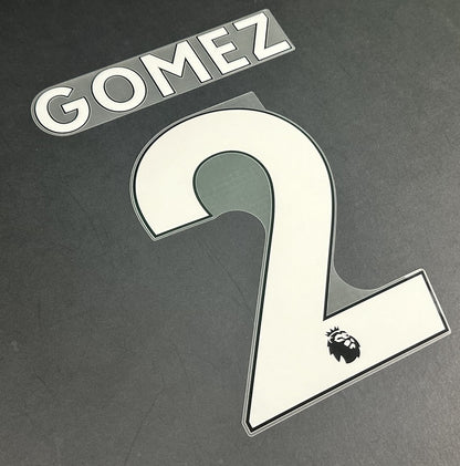 2019 2023 GOMEZ 2 OFFICIAL AVERY DENNISON WHITE PLAYER SIZE NAMESET