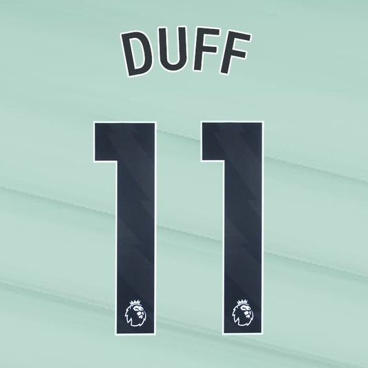 2023 2024 OFFICIAL CHELSEA DUFF 11 BLACK 3RD PLAYER SIZE NAMESET