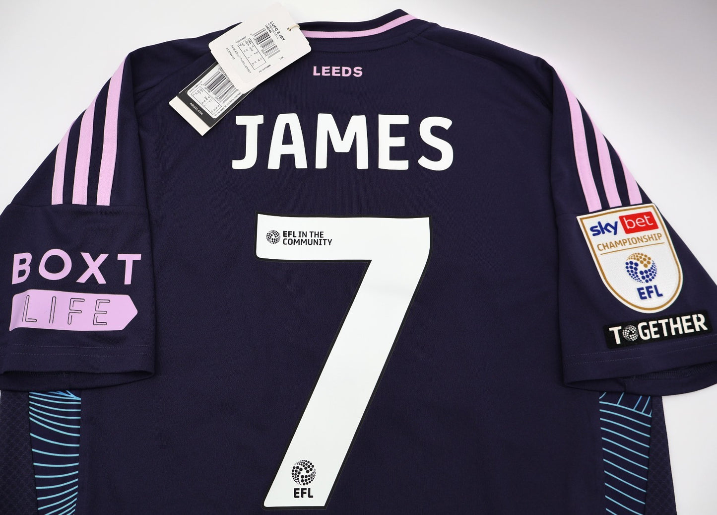 BNWT ADIDAS 2024 2025 LEEDS UNITED THIRD JAMES 7 + PATCHES SHIRT MEN'S MEDIUM