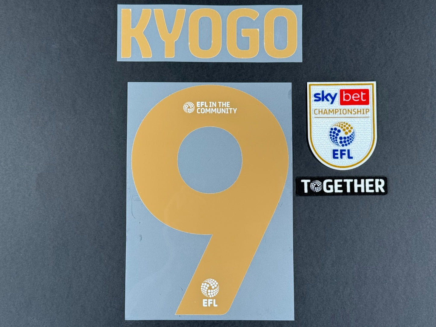 BIRMINGHAM 2025 2026 OFFICIAL HOME KYOGO 9 PLAYER SIZE + PATCHES