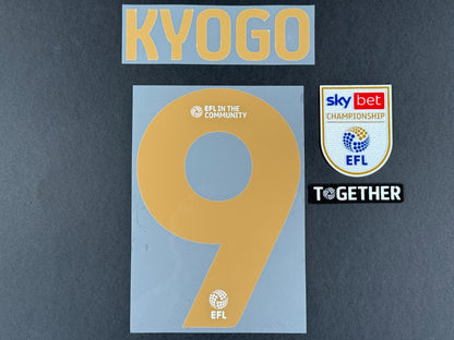 BIRMINGHAM 2025 2026 OFFICIAL HOME KYOGO 9 PLAYER SIZE + PATCHES