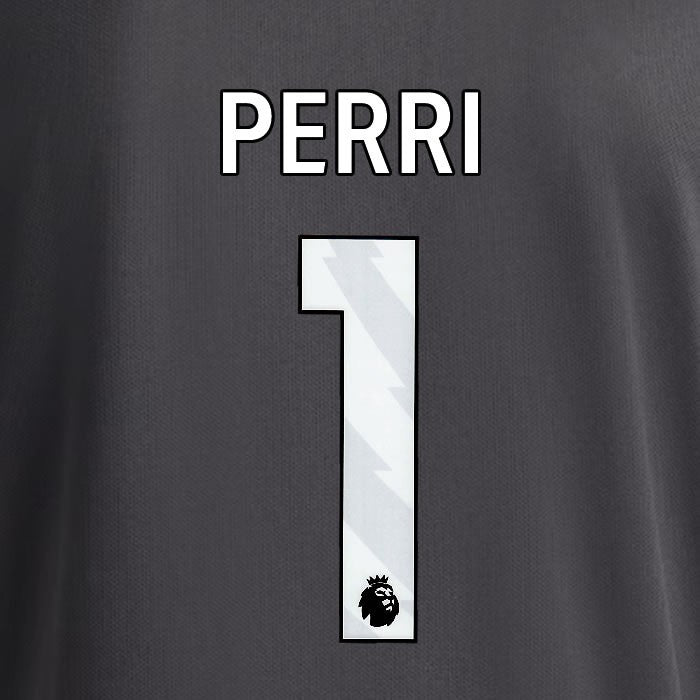 2025 2026 OFFICIAL LEEDS UNITED PERRI 1 WHITE 3RD PLAYER SIZE NAMESET
