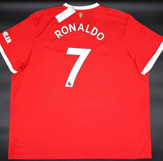 BNWT 2021 2022 MAN UTD ADIDAS HOME SHIRT RONALDO 7 MEN'S XXXXL (4XL)