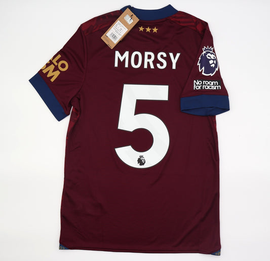 BNWT 2024 2025 IPSWICH TOWN UMBRO AWAY SHIRT MORSEY 5 + PATCHES MEN'S SMALL