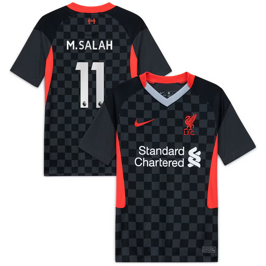 BRAND NEW LIVERPOOL NIKE 20 / 21 THIRD FOOTBALL SHIRT M. SALAH 11 MENS MEDIUM