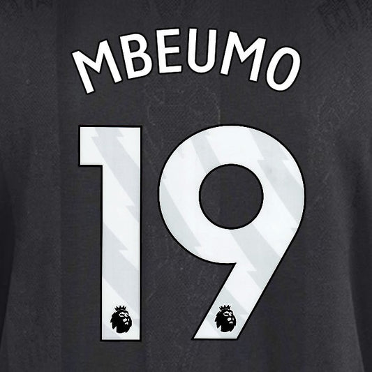 2025 2026 MANCHESTER UNITED MBEUMO 19 3RD WHITE PLAYER SIZE NAMESET