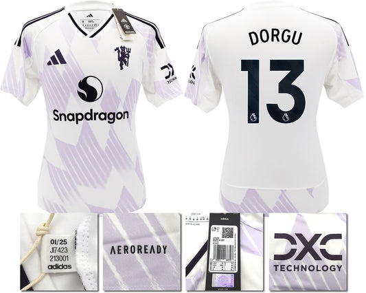 BNWT 2025 2026 MANCHESTER UNITED ADIDAS AWAY SHIRT DORGU 13 MEN'S SMALL
