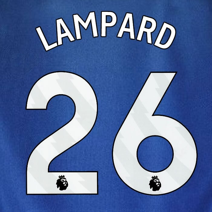 2023 2024 WEST HAM LAMPARD 26 OFFICIAL 3RD WHITE PLAYER SIZE NAMESET