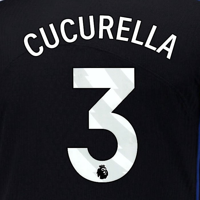 2025 2026 OFFICIAL CHELSEA CUCURELLA 3 WHITE 3RD PLAYER SIZE NAMESET