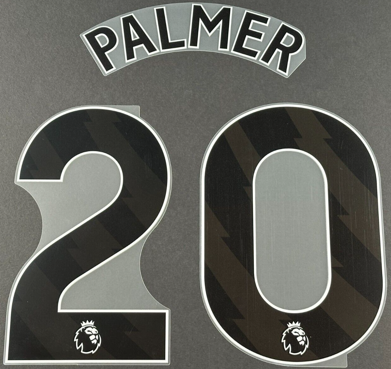 2023 2024 OFFICIAL CHELSEA PALMER 20 BLACK THIRD PLAYER SIZE NAMESET