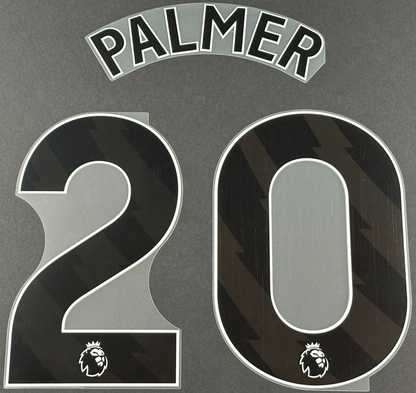 2023 2024 OFFICIAL CHELSEA PALMER 20 BLACK THIRD PLAYER SIZE NAMESET