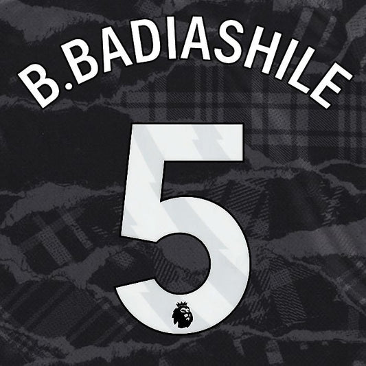 2024 2025 OFFICIAL CHELSEA B. BADIASHILE 5 WHITE 3RD PLAYER SIZE NAMESET