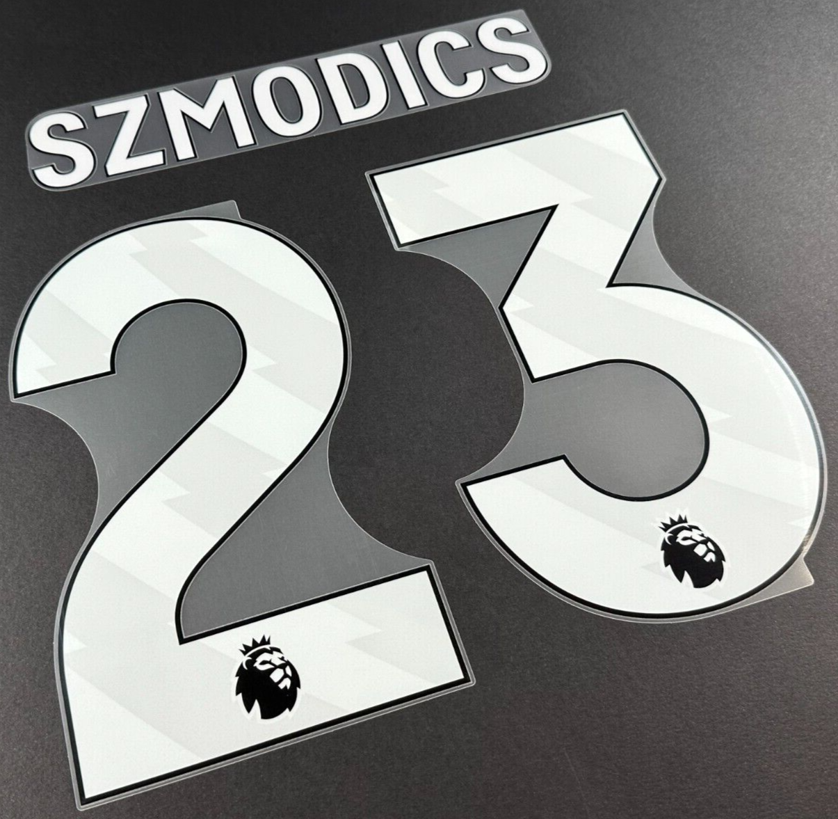 IPSWICH TOWN FC 24 - 25 SZMODICS 23 OFFICIAL AVERY DENNISON WHITE PLAYER SIZE