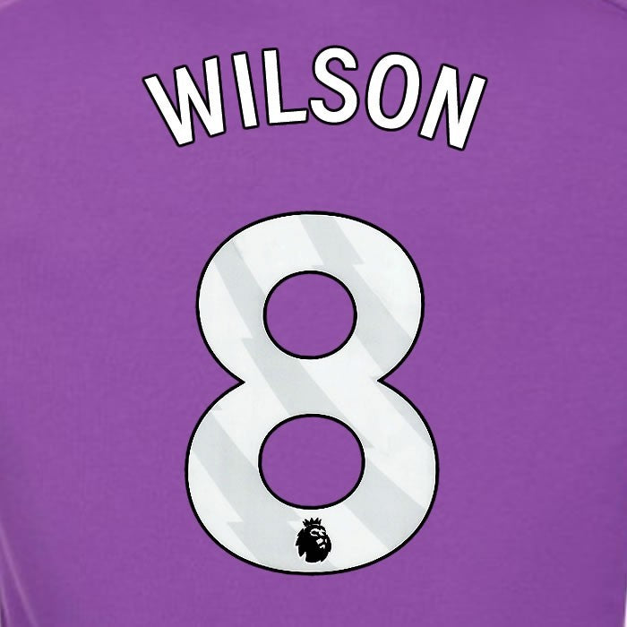 2024 2025 OFFICIAL FULHAM WILSON 8 WHITE 3RD PLAYER SIZE NAMESET