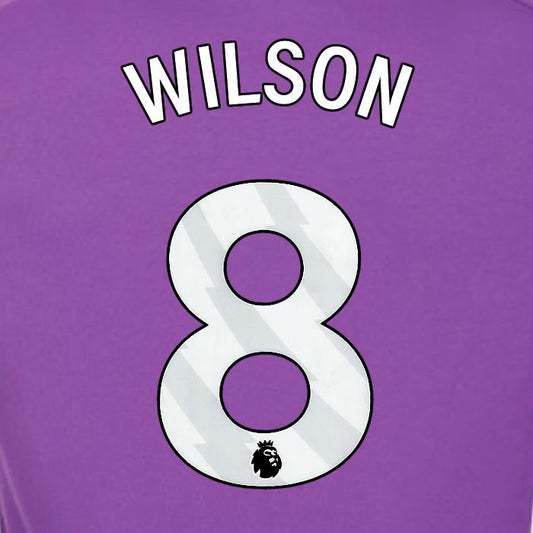 2024 2025 OFFICIAL FULHAM WILSON 8 WHITE 3RD PLAYER SIZE NAMESET