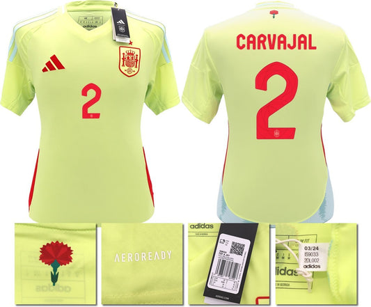 BNWT 2024 2025 SPAIN ADIDAS AWAY SHIRT CARVAJAL 2 MEN'S