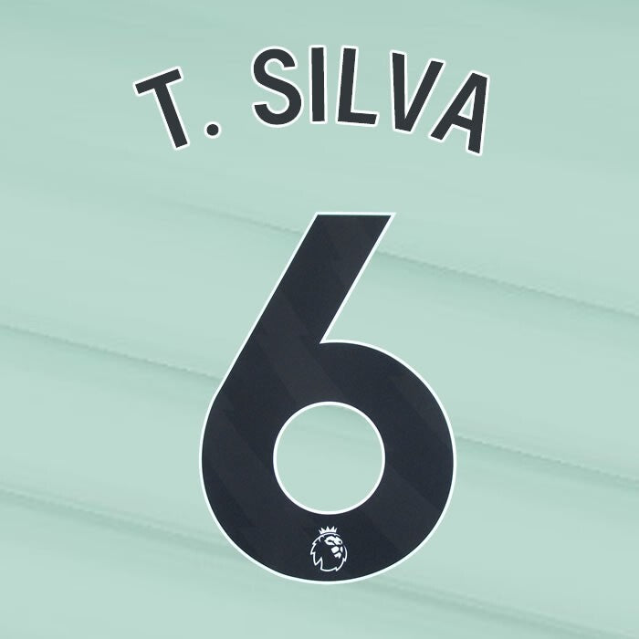 2023 2024 OFFICIAL CHELSEA T. SILVA 6 BLACK 3RD PLAYER SIZE NAMESET