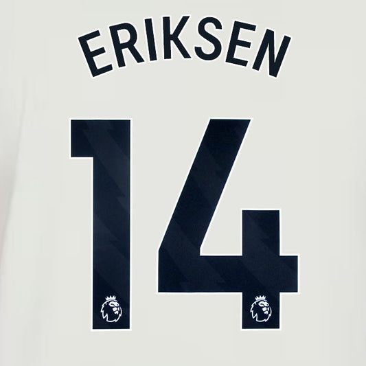 2024 2025 MANCHESTER UNITED ERIKSEN 14 3RD BLACK PLAYER SIZE NAMESET