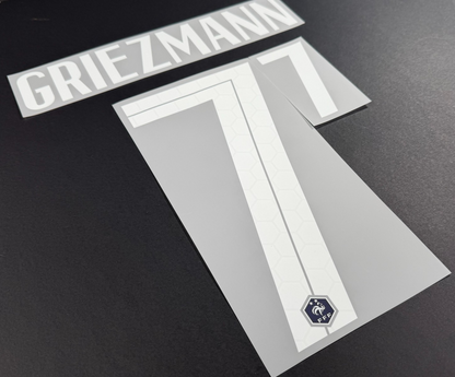 FRANCE 2020 2021 OFFICIAL GRIEZMANN 7 HOME PLAYER SIZE NAMESET 2 STAR
