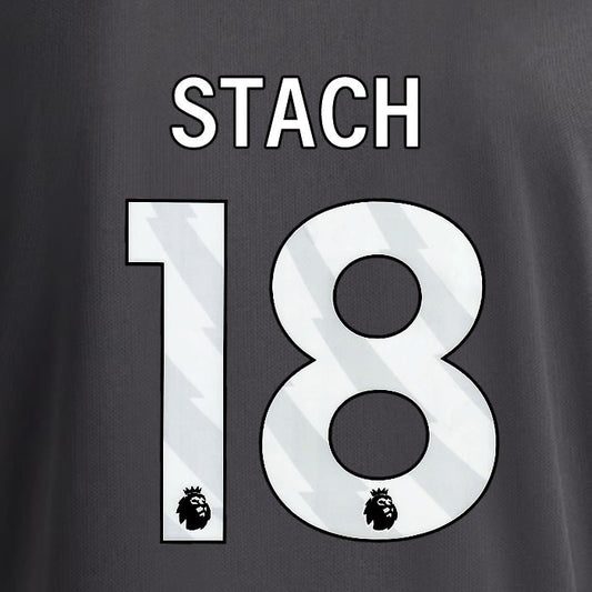 2025 2026 OFFICIAL LEEDS UNITED STACH 18 WHITE 3RD PLAYER SIZE NAMESET